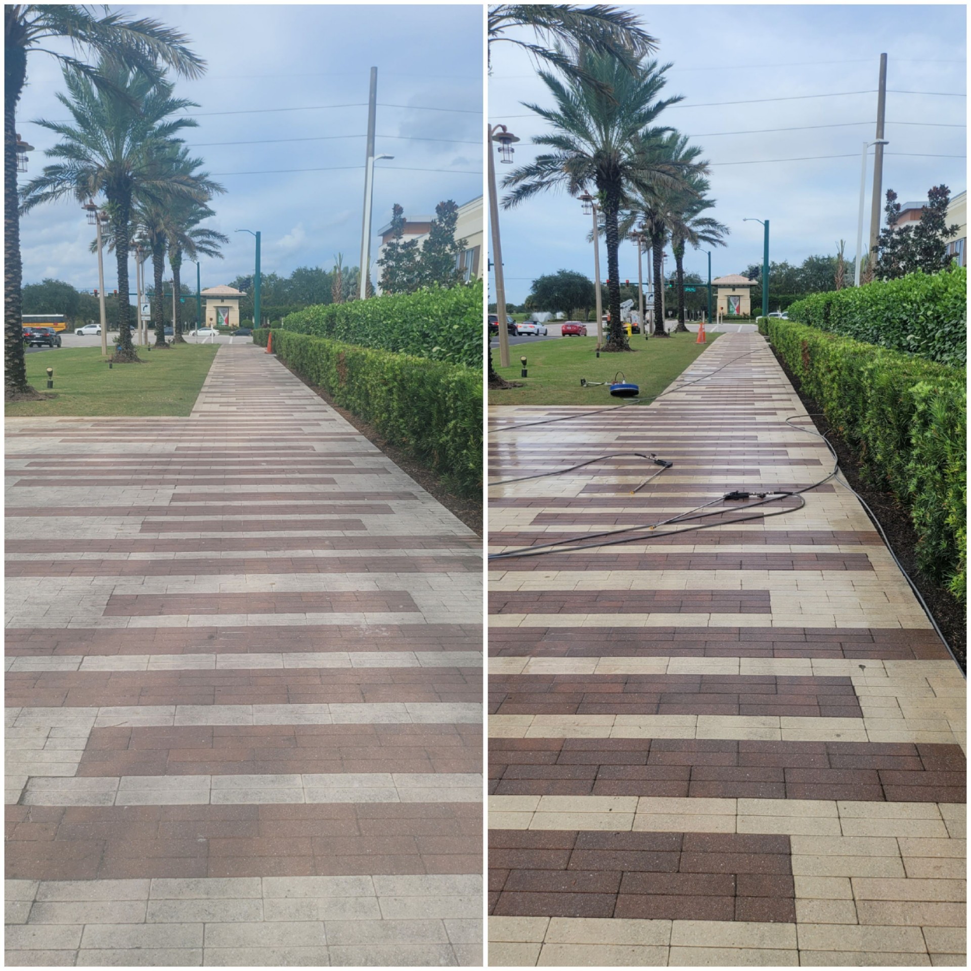 Brick Surface Cleaning - Professional pressure washing service by Supreme Cleaning