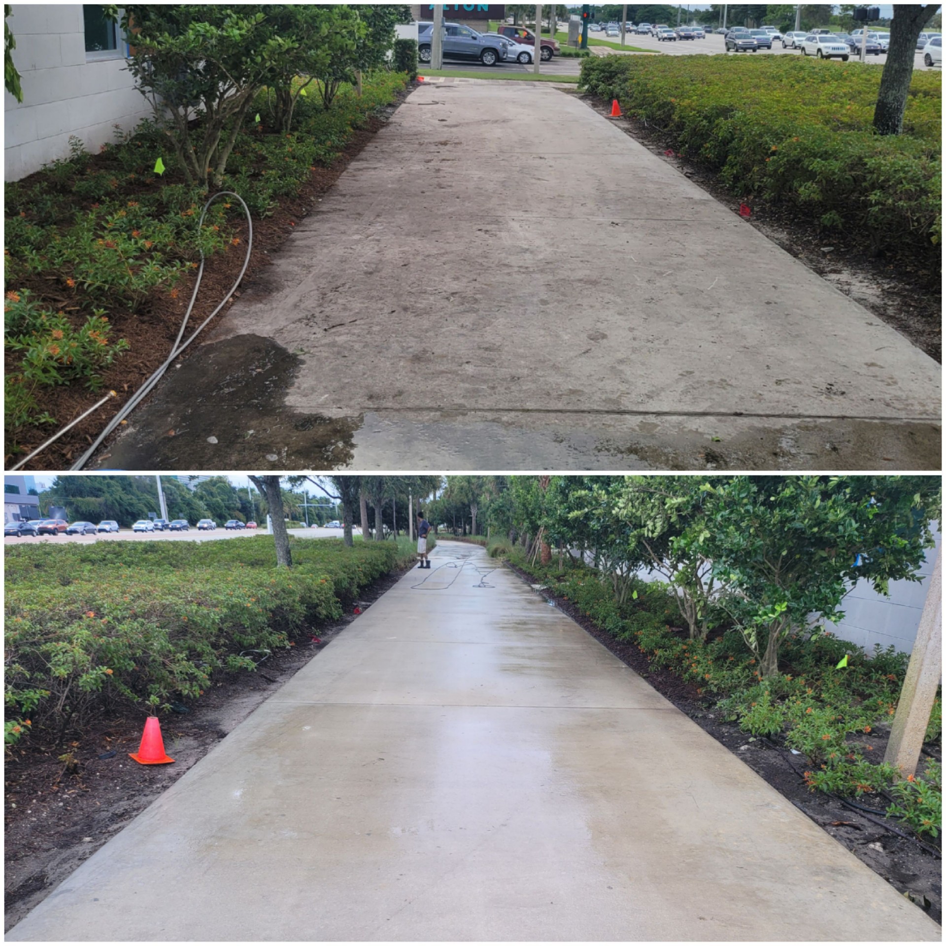 Concrete Cleaning - Professional pressure washing service by Supreme Cleaning