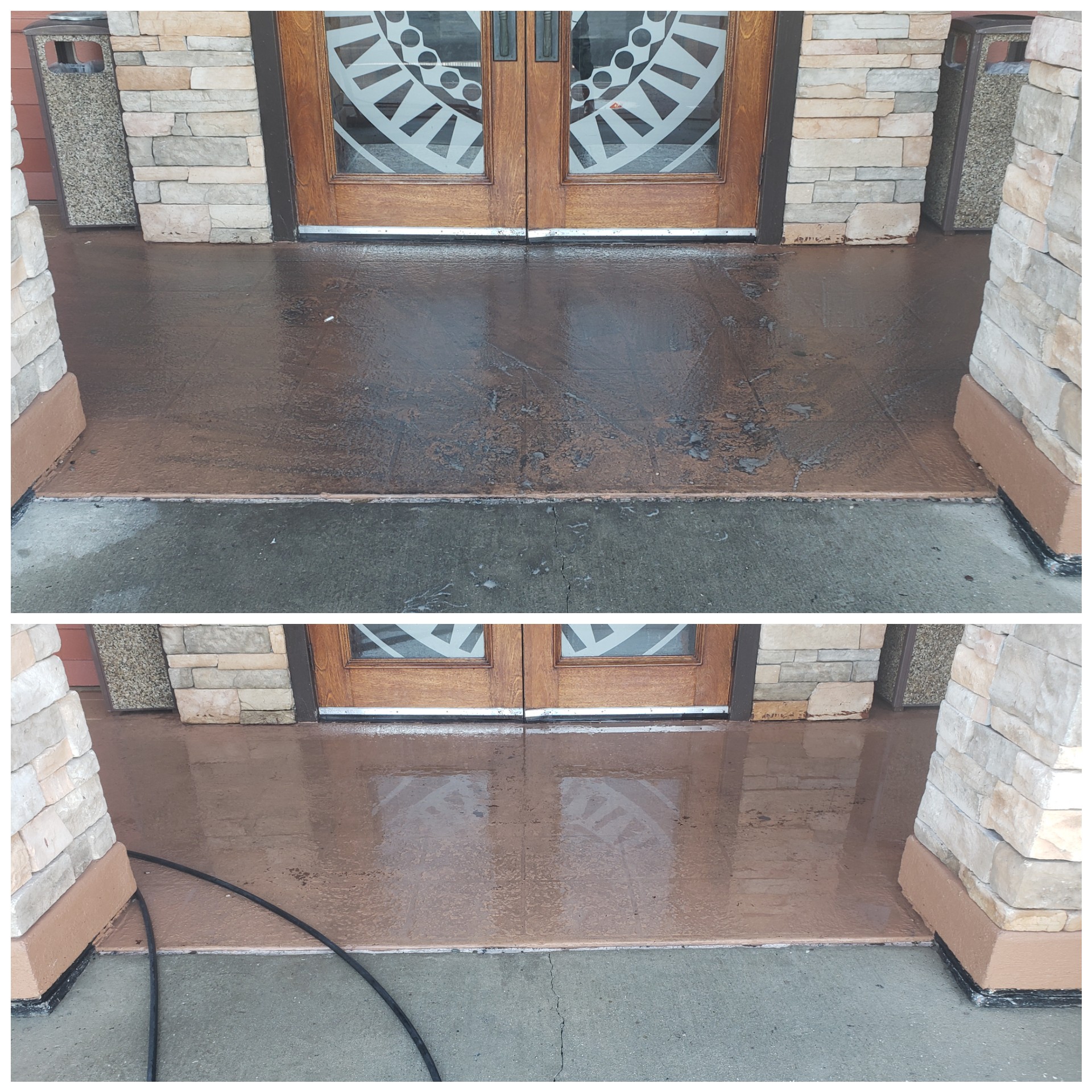 Entrance Cleaning - Professional pressure washing service by Supreme Cleaning